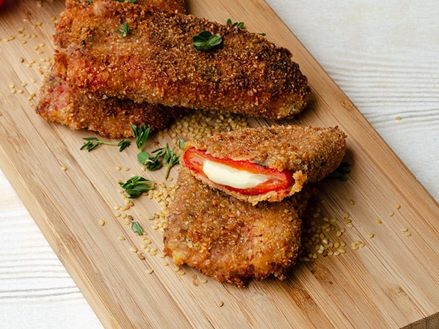 peynirli biber kızartması
