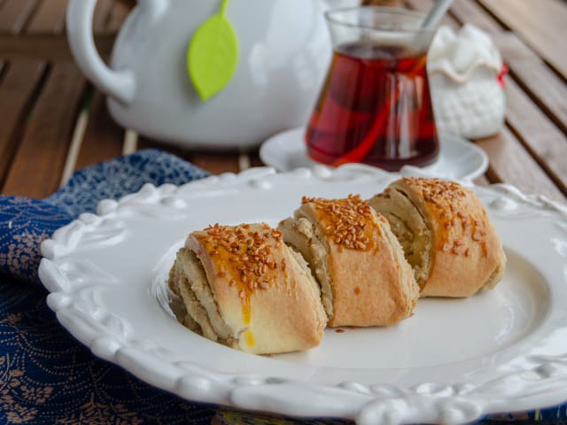tahinli rulo kurabiye